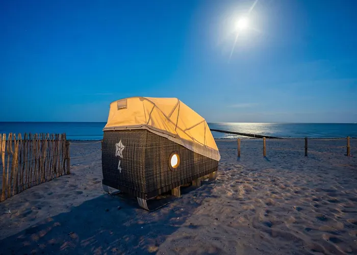 Schlafstrandkorb Nr 2 Luxe tent *